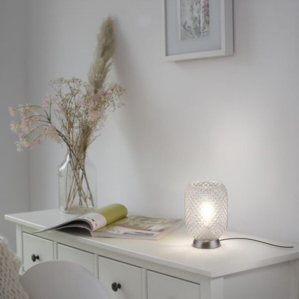 JUST LIGHT. 14906-55 - Lampada da tavolo REISHI 1xE27/40W/230V cromo
