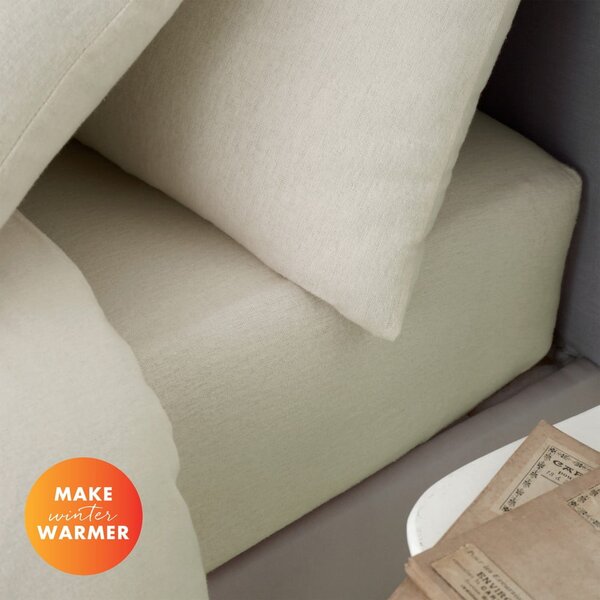 Lenzuolo in cotone beige 90x190 cm - Catherine Lansfield