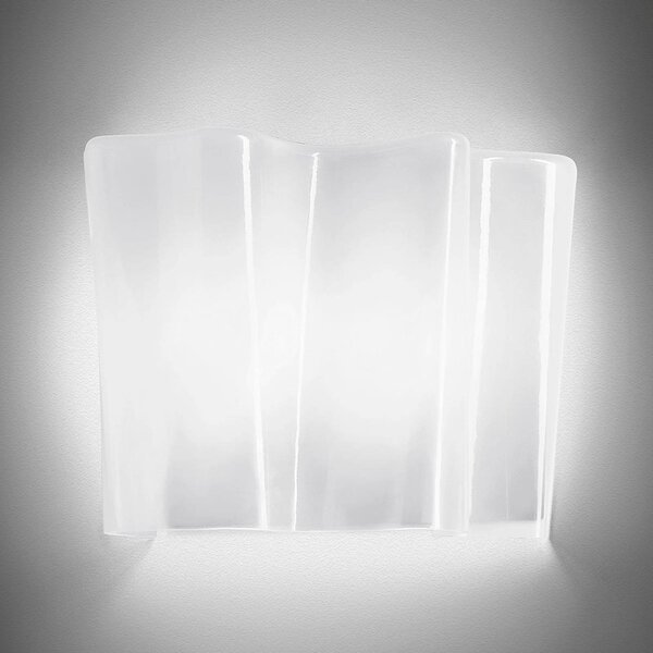 Artemide Applique da parete di design Logico Mini, dimmerabile, Bianco / Opale, Soggiorno / Sala da pranzo, Vetro, Design, Applique