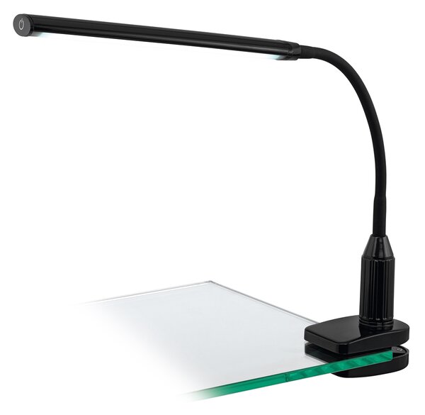 Lampada Da Tavolo Contemporanea Laroa Policarbonato Nero Led Integrato 4,2W