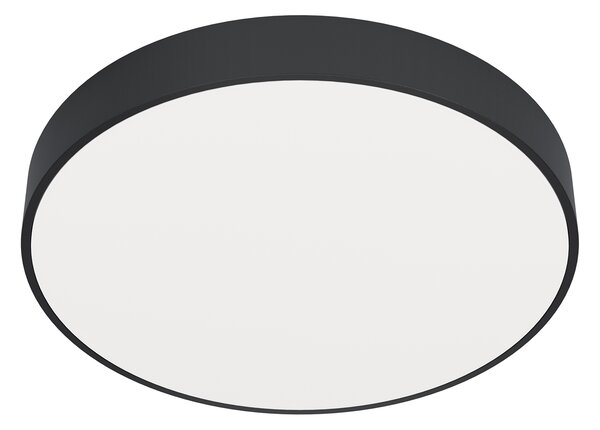 Plafoniera Contemporanea Zubieta A Acciaio Nero Led Integrato 14,6W 2700 6500K