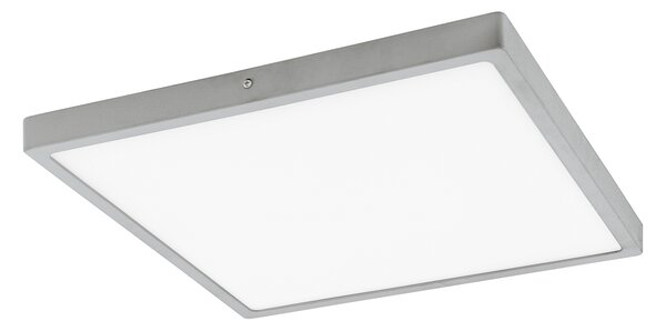 Plafoniera Moderna Fueva 1 In Alluminio Argento Led Integrato 22W 3000K Ip20