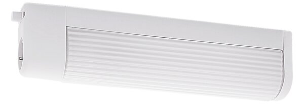Applique Contemporanea Bari 1 Policarbonato Bianco 2 Luci E14 25W
