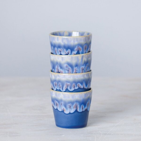 Tazza da espresso in gres blu e bianco, 90 ml Grespresso - Costa Nova