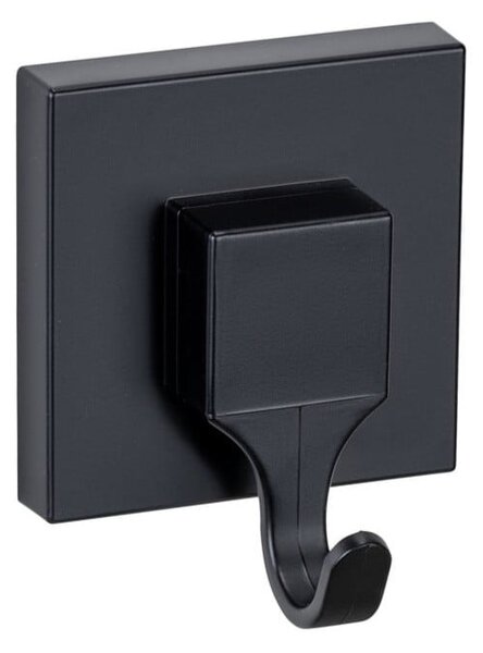 Ganci neri in plastica autobloccanti in set di 2 pezzi Quadro - Wenko