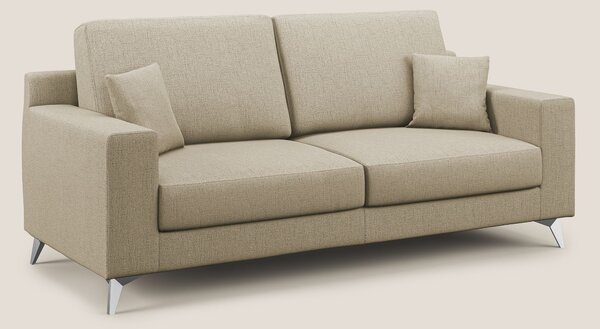Divano 2 Posti 146x95x91 cm in Tessuto Beige