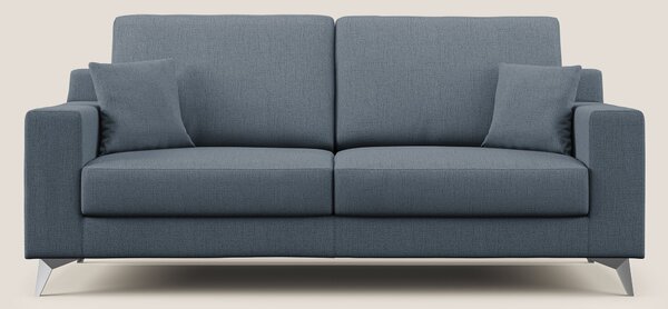 Divano 2 Posti 146x95x91 cm in Tessuto Blu