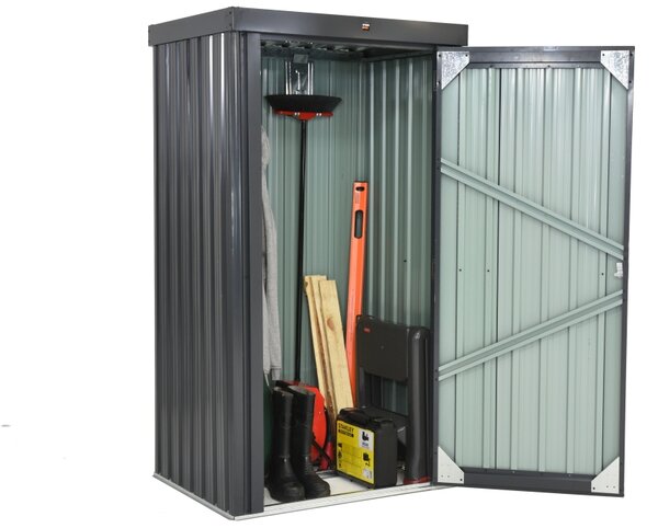 Armadio da giardino alto in metallo Dakota di Store Boss antracite