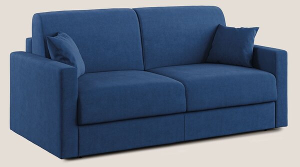 Chris Divano letto in microfibra smacchiabile T11 blu