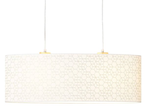 Brilliant Lampada a sospensione Galance, bianco, 70 x 26 cm
