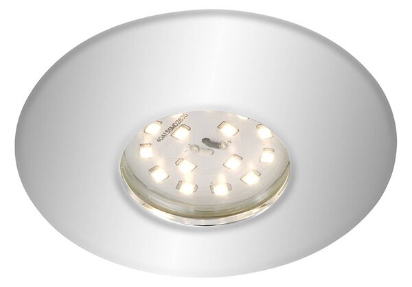 Briloner Downlight LED cromato Shower, IP65