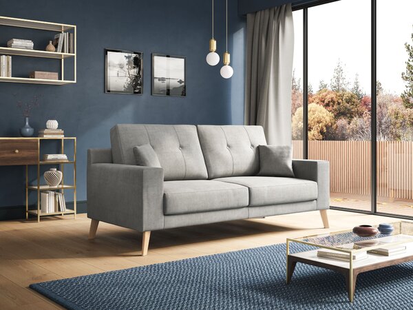 Divano 2 Posti 146x95x91 cm in Tessuto Petrolio