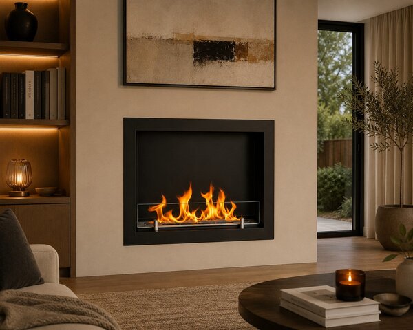 Divina Fire Camino a Bioetanolo da Incasso a Parete Frontale Biocamino 60x55 FURORE 60 - DF6001S