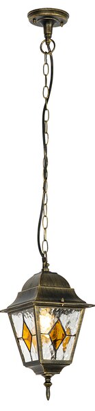 Lampada a sospensione da esterno vintage oro antico - Antigua