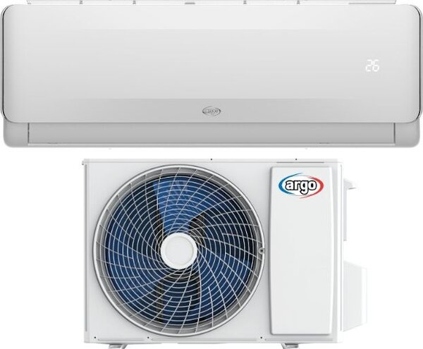 Argo Climatizzatore 12000 Btu Inverter Monosplit Condizionatore con Pompa di Calore Classe A++/A+ R32 WiFi (Unit Interna + Unit Esterna) - 398001