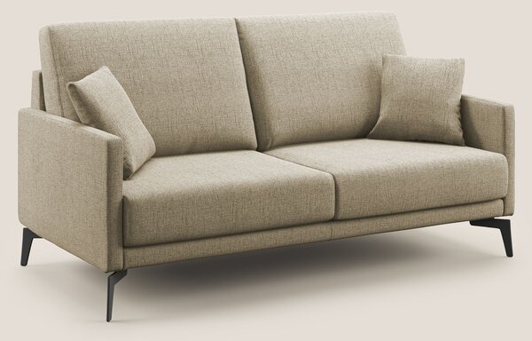 Divano 2 Posti 140x94x90 cm in Tessuto Beige