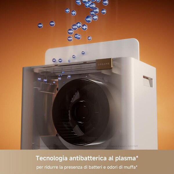 Dreame Deumidificatore DREAME 20L/24h serbatoio 2,5L controllo elettronico app Dreamehome antibatterico plasma bianco - DD20VIM
