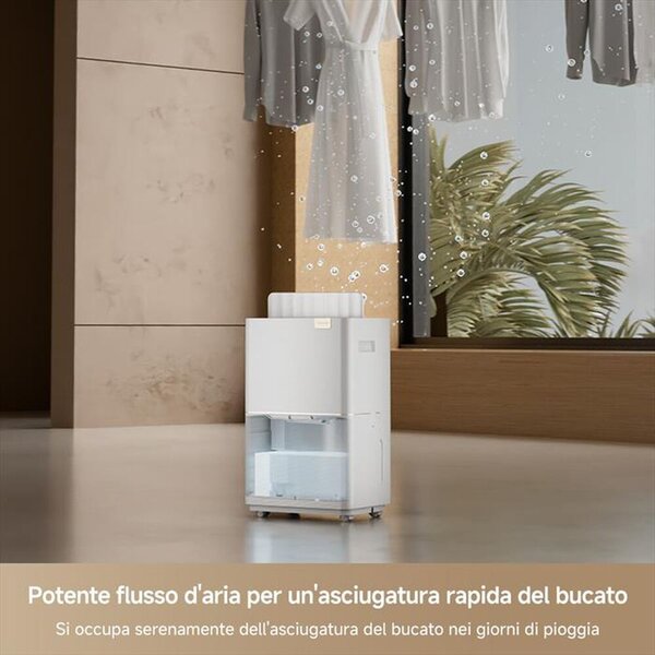 Dreame Deumidificatore DREAME 20L/24h serbatoio 2,5L controllo elettronico app Dreamehome antibatterico plasma bianco - DD20VIM