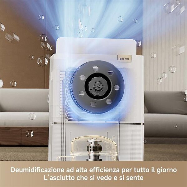 Dreame Deumidificatore DREAME 20L/24h serbatoio 2,5L controllo elettronico app Dreamehome antibatterico plasma bianco - DD20VIM