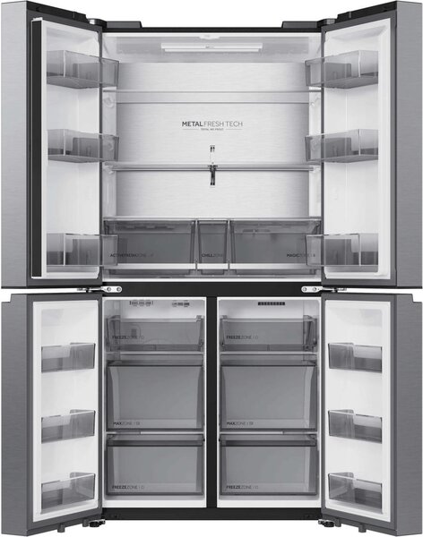 Haier Frigorifero Americano Side by Side Capacit 706 Litri Classe energetica D Raffreddamento No Frost colore Acciaio Inox - HCR59F18DNMM