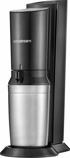 SODASTREAM Gasatore Acqua Capacit 0,615 Litri + 1 Bottiglia e 1 Ricarica colore Nero - 1016411410 Crystal 3.0