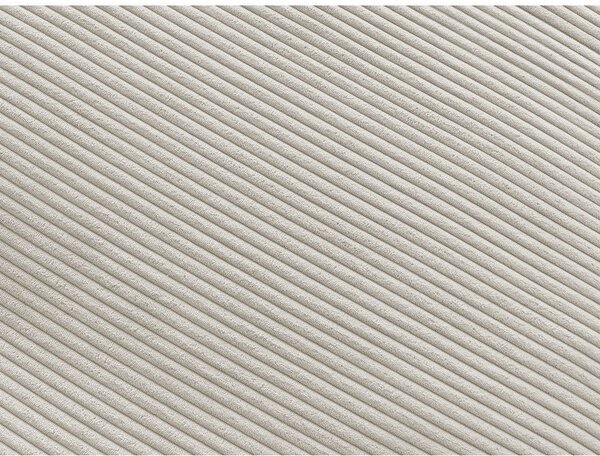 Divano angolare beige con rivestimento in velluto a coste Belair – Bobochic Paris