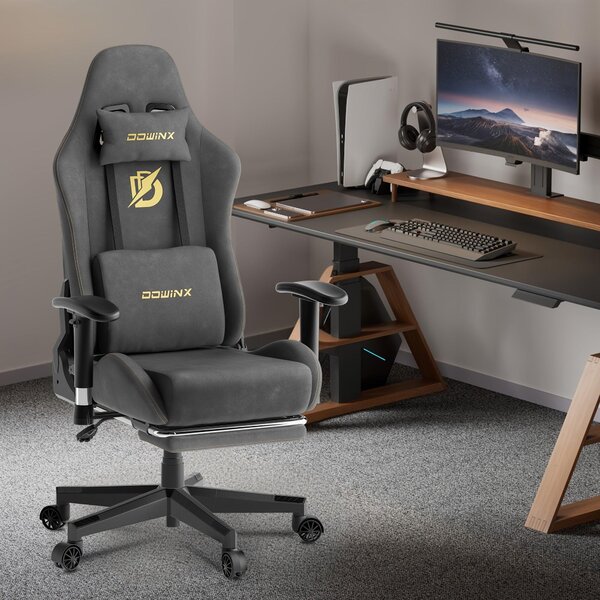 Sedia ergonomica da gaming - Sedia da ufficio - Sedia per computer - Poltrona reclinabile - Sedia da gaming con poggiapiedi