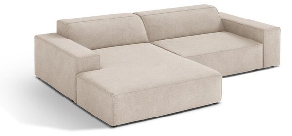 Divano angolare beige (con penisola a sinistra/con chaise lounge) Jodie – Micadoni