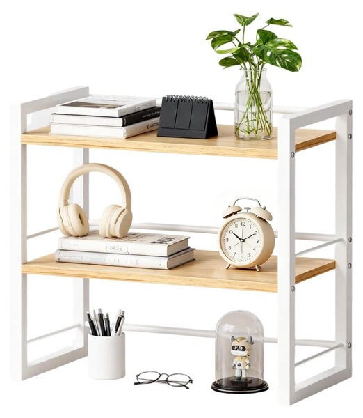 Piccolo scaffale da scrivania per l'organizzazione e la conservazione