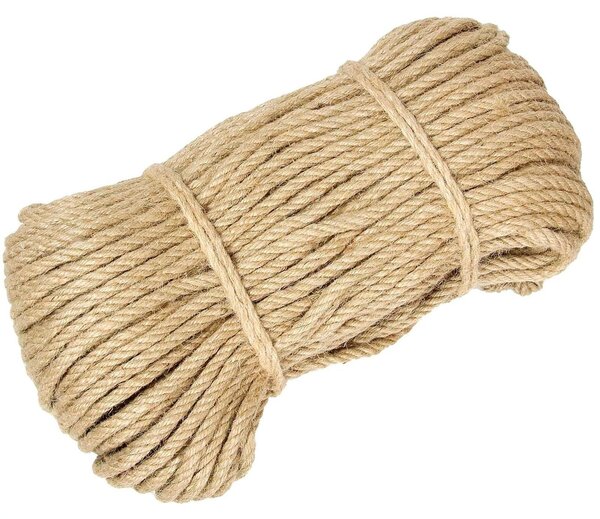 Spago di sisal naturale, 8 mm, 100 metri, ideale per tiragraffi