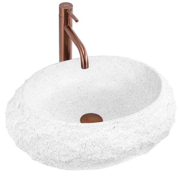 Lavabo da appoggio Rea Mika Light Grey