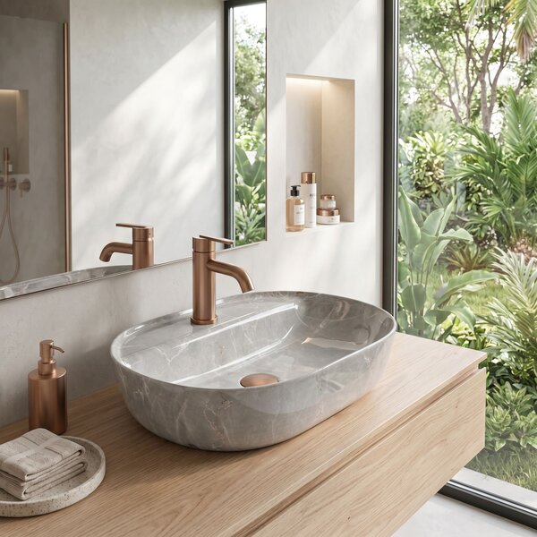 Lavabo da appoggio REA Aura 51 Kashmir