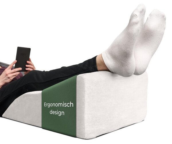 Cuscino ergonomico per il sostegno delle gambe, ideale per la prevenzione della trombosi