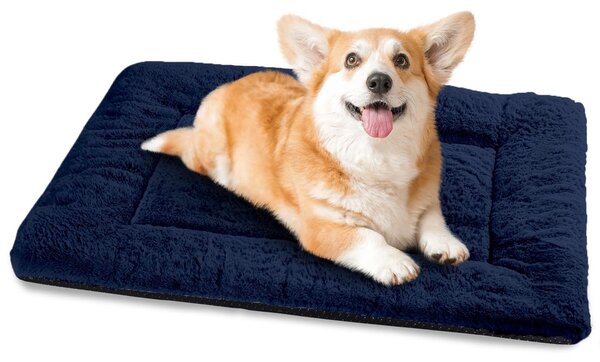 Cuccia per cani lavabile, super morbida e impermeabile, colore blu navy, dimensioni 75 x 50 cm