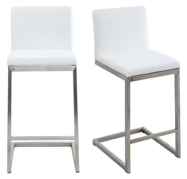 Sgabello cucina design contemporaneo con piedi di metallo (set di 2) STELLAR