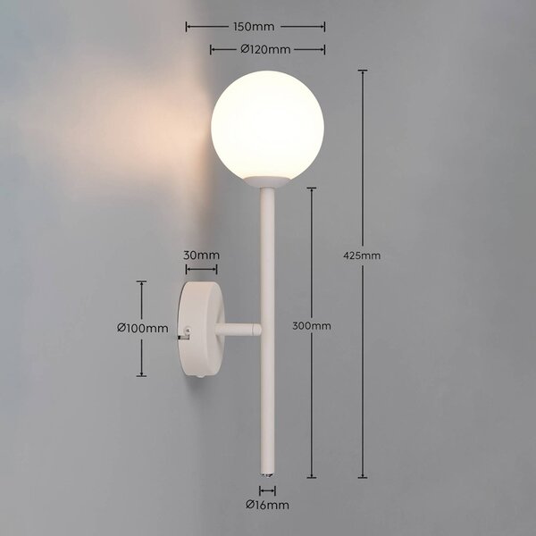 Trio Lighting Applique da parete Firano, Alluminio / Grigio / Zincato, Soggiorno / Sala da pranzo, Metallo, Moderno, Applique