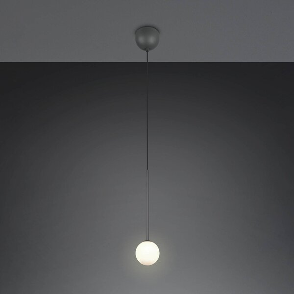 Trio Lighting Lampada a sospensione Firano, Nero, Soggiorno / Sala da pranzo, Metallo, Moderno, Lampada a sospensione