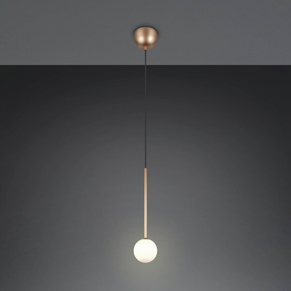 Trio Lighting Lampada a sospensione Firano, Ottone / Oro, Soggiorno / Sala da pranzo, Metallo, Moderno, Lampada a sospensione
