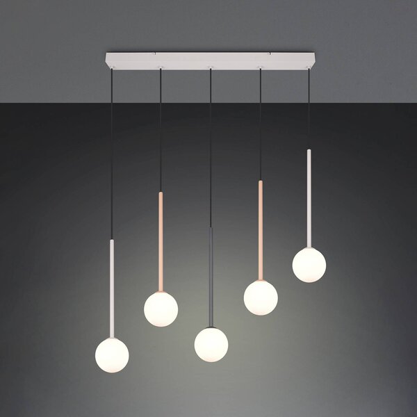 Trio Lighting Lampada a sospensione Firano, Multicolore, Soggiorno / Sala da pranzo, Metallo, Moderno, Lampada a sospensione