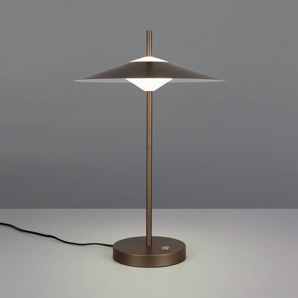 Trio Lighting Lampada da terra a LED Amalo, dimmerabile, Alluminio / Grigio / Zincato, Soggiorno / Sala da pranzo, Metallo, Moderno, Lampada LED da terra