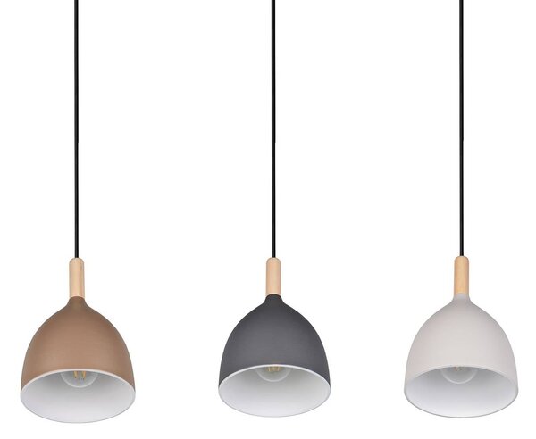 Trio Lighting Lampada a sospensione Jerano, dimmerabile, Multicolore, Soggiorno / Sala da pranzo, Metallo, Moderno, Lampada a sospensione