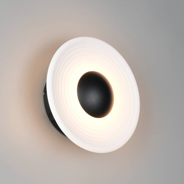 Trio Lighting Applique da parete Sirena, dimmerabile, Bianco / Opale, Soggiorno / Sala da pranzo, Metallo, Applique