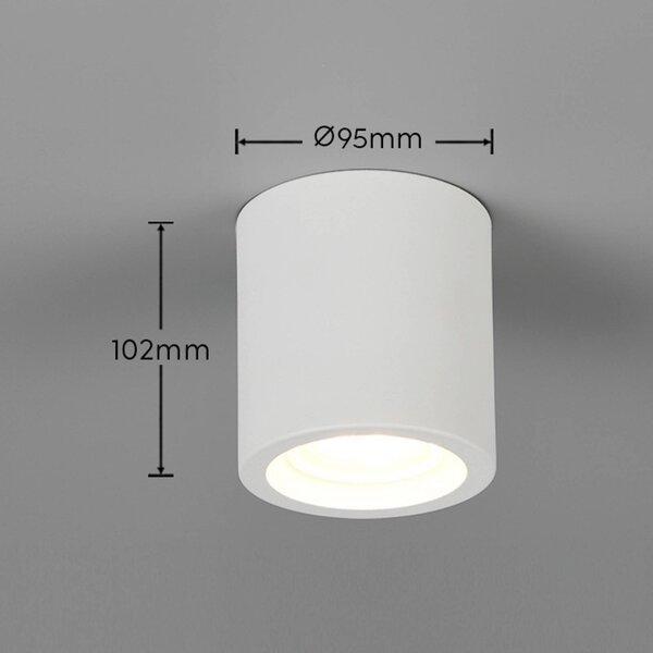 Trio Lighting Plafoniera soffitto Biscotto, Bianco / Opale, Soggiorno / Sala da pranzo, Metallo, Moderno, Plafoniera