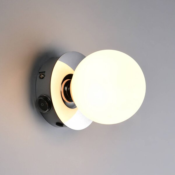 Trio Lighting Applique da parete Alfio, Cromo / Argento, Bagno, Metallo, Moderno, Applique