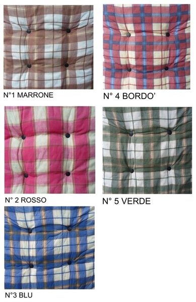 Metalsomma Sdraio da Giardino Pieghevole Imbottita Schienale Reclinabile in Legno/Cotone 96x75x92h cm colore Assortiti - Comfort