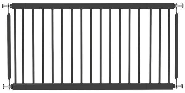 PawHut Cancelletto per cani estensibile 67-93,5 cm per porte e scale, Nero | Aosom Italy