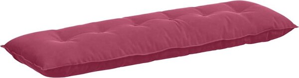 Cuscino per Schiena Rosso Vino 160 x 50 cm Tessuto in Cords