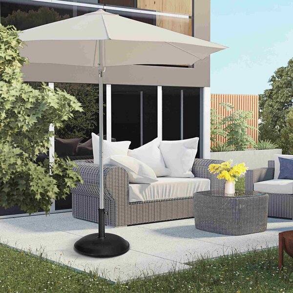 Outsunny Base Supporto per Ombrellone da Giardino in Cemento 20kg, Φ45x36cm