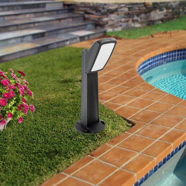 Lampioncino esterno top light trento pa64 ne e27 led resina - Top Light