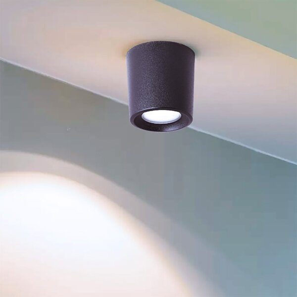 Plafoniera esterno resina top light pisa plp ne gu10 cct led - Top Light